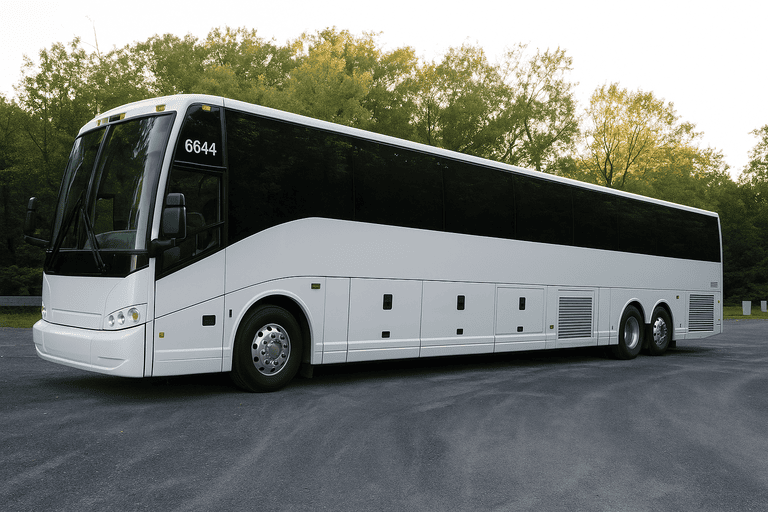 exterior of El Cajon Minibus Company coach bus