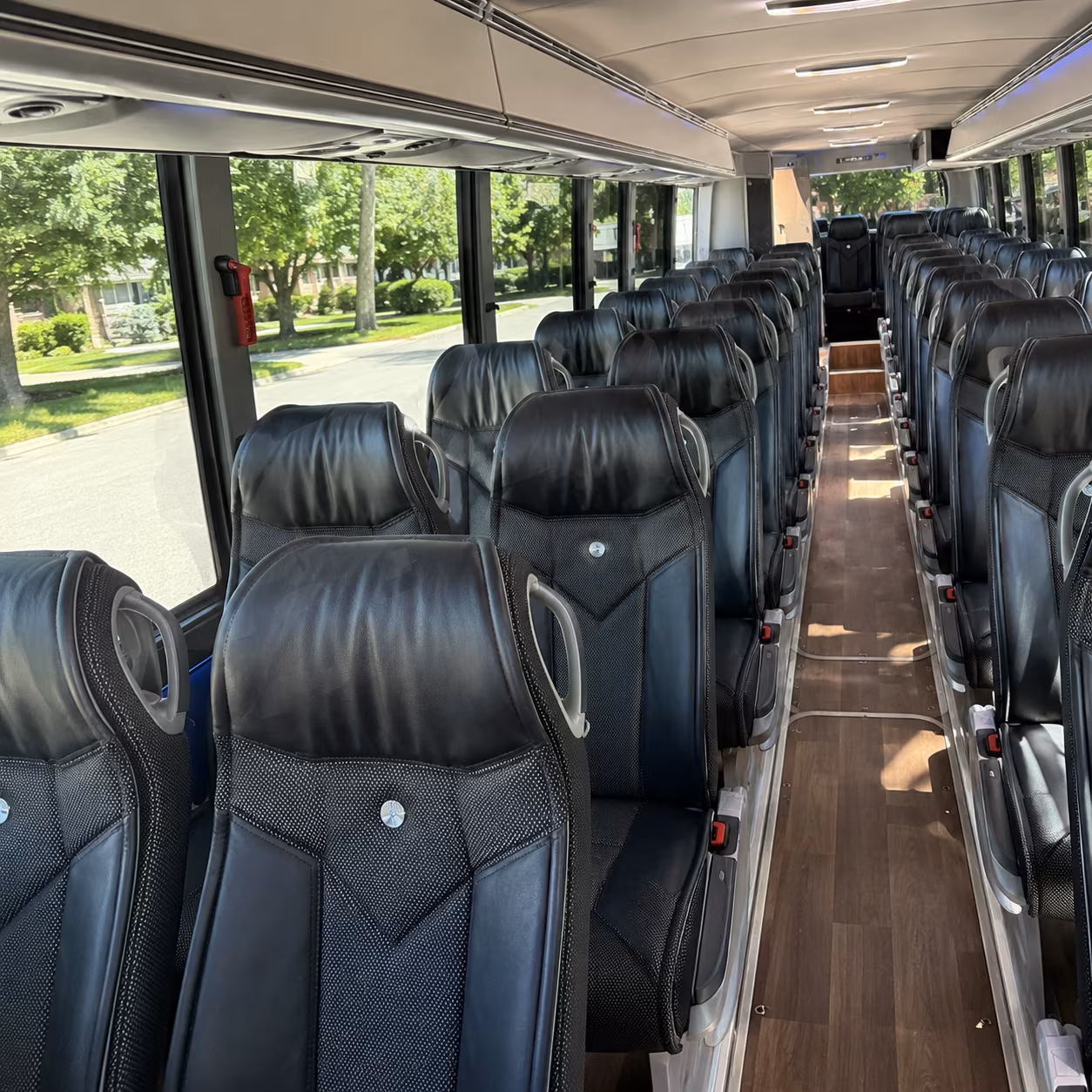 el cajon 40 passenger charter bus inside