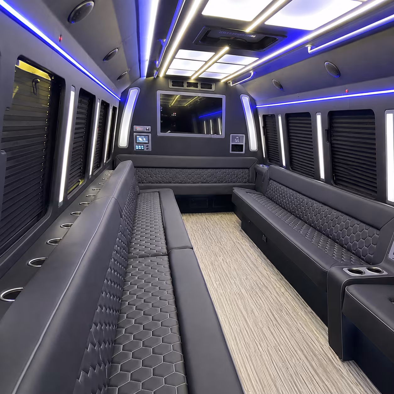 el cajon 40 passenger party bus inside