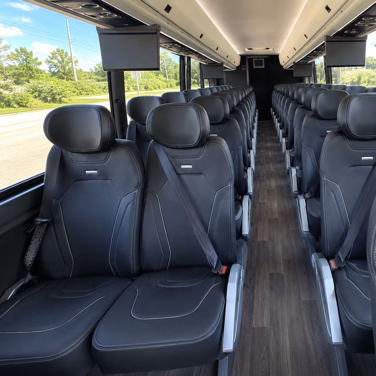 el cajon 47 passenger charter bus inside