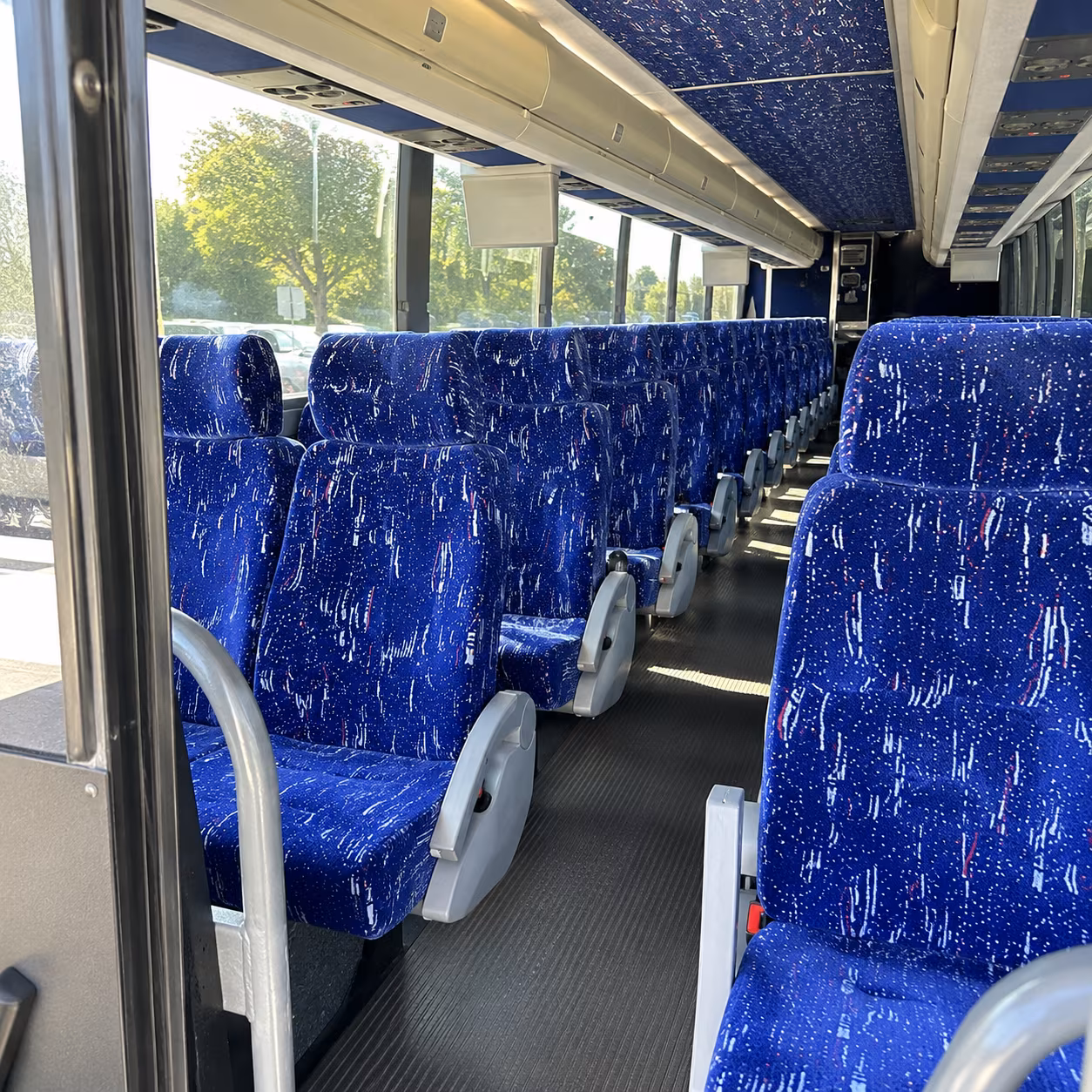 el cajon 50 passenger charter bus inside